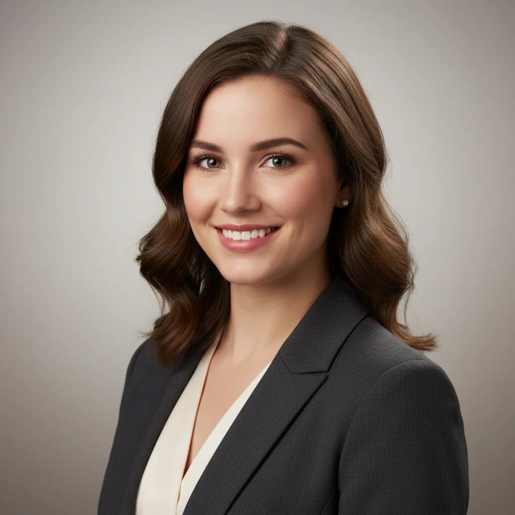 Professional AI headshot after generation - SelfAI AI photo studio