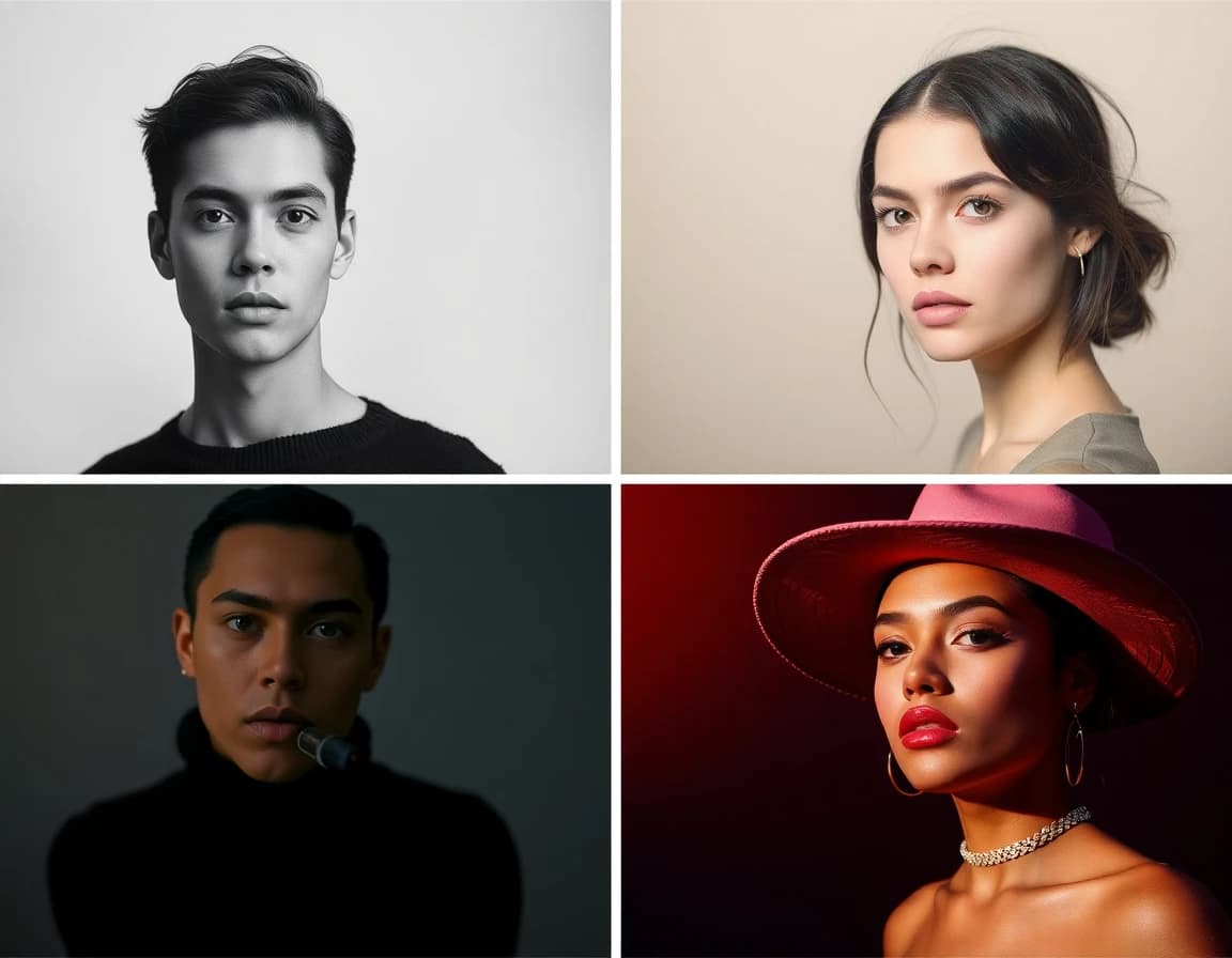 30+ AI photo styles including monochrome portraits, natural light, fashion editorial, and retro vintage - SelfAI AI photo studio