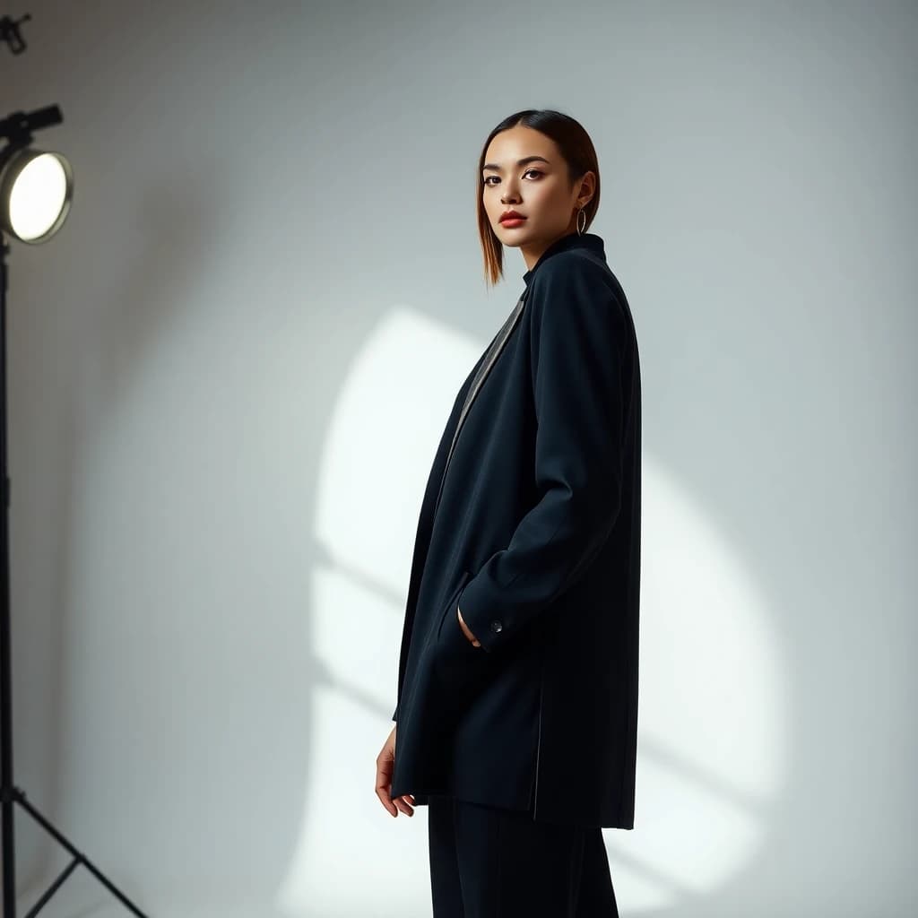 AI generated fashion editorial portrait - SelfAI AI headshot generator