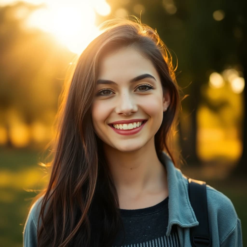 AI generated natural light portrait outdoors - SelfAI headshot generator app
